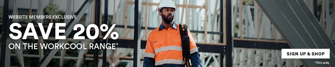 Exclusive Members Only Offer - Save 20% on the Workcool Range*